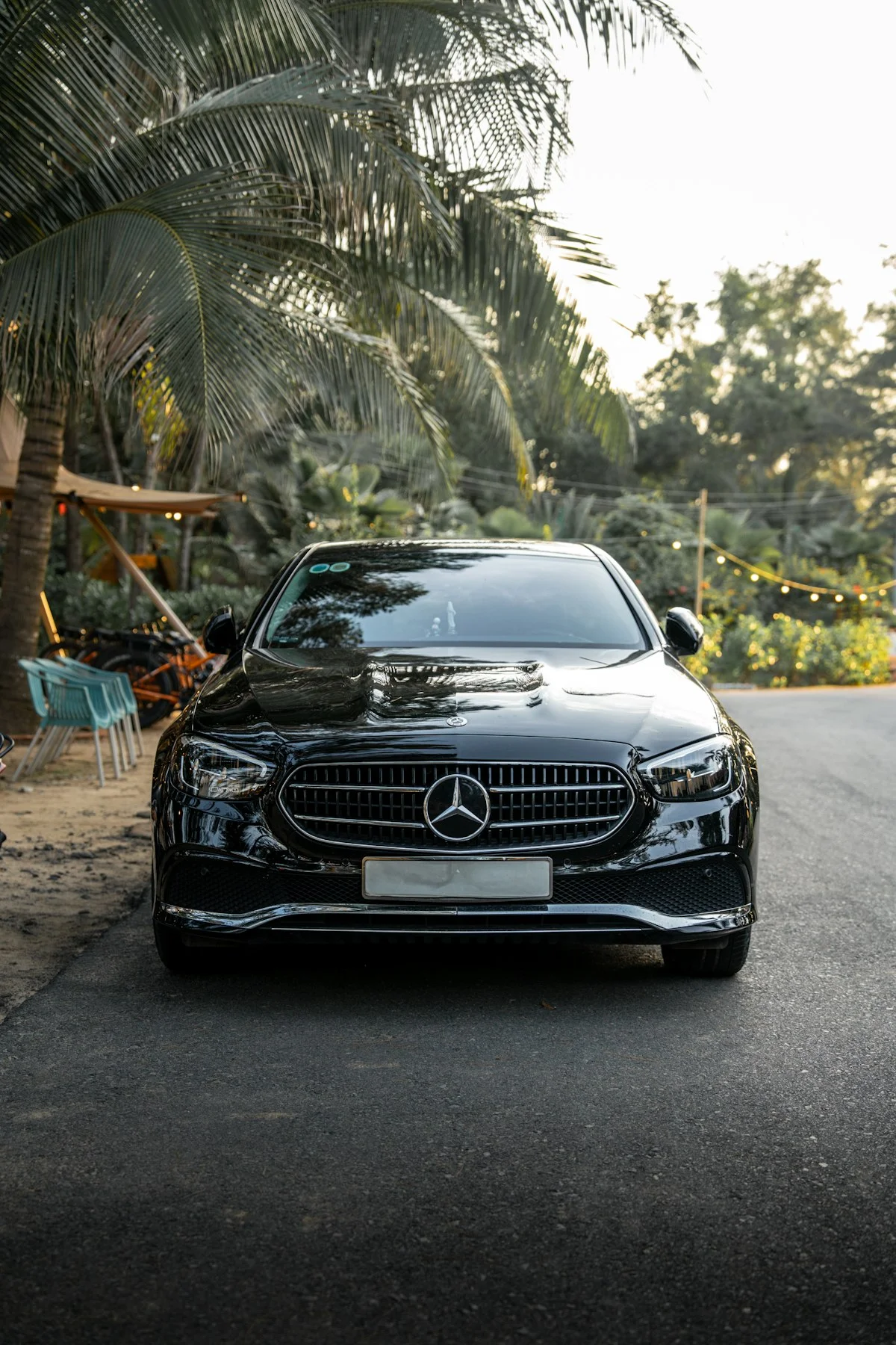 A sleek executive Mercedes sedan, our premier luxury car for Delray Beach car service clients.